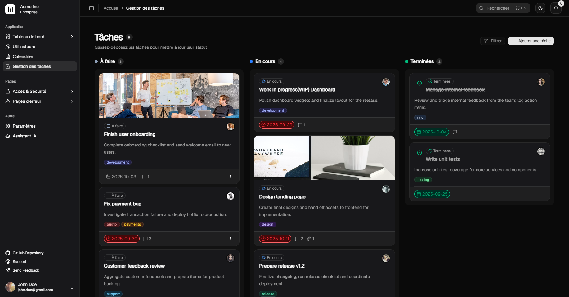 Spartan Admin Dashboard screenshot 5